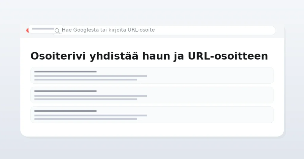 hae googlesta tai kirjoita url-osoite